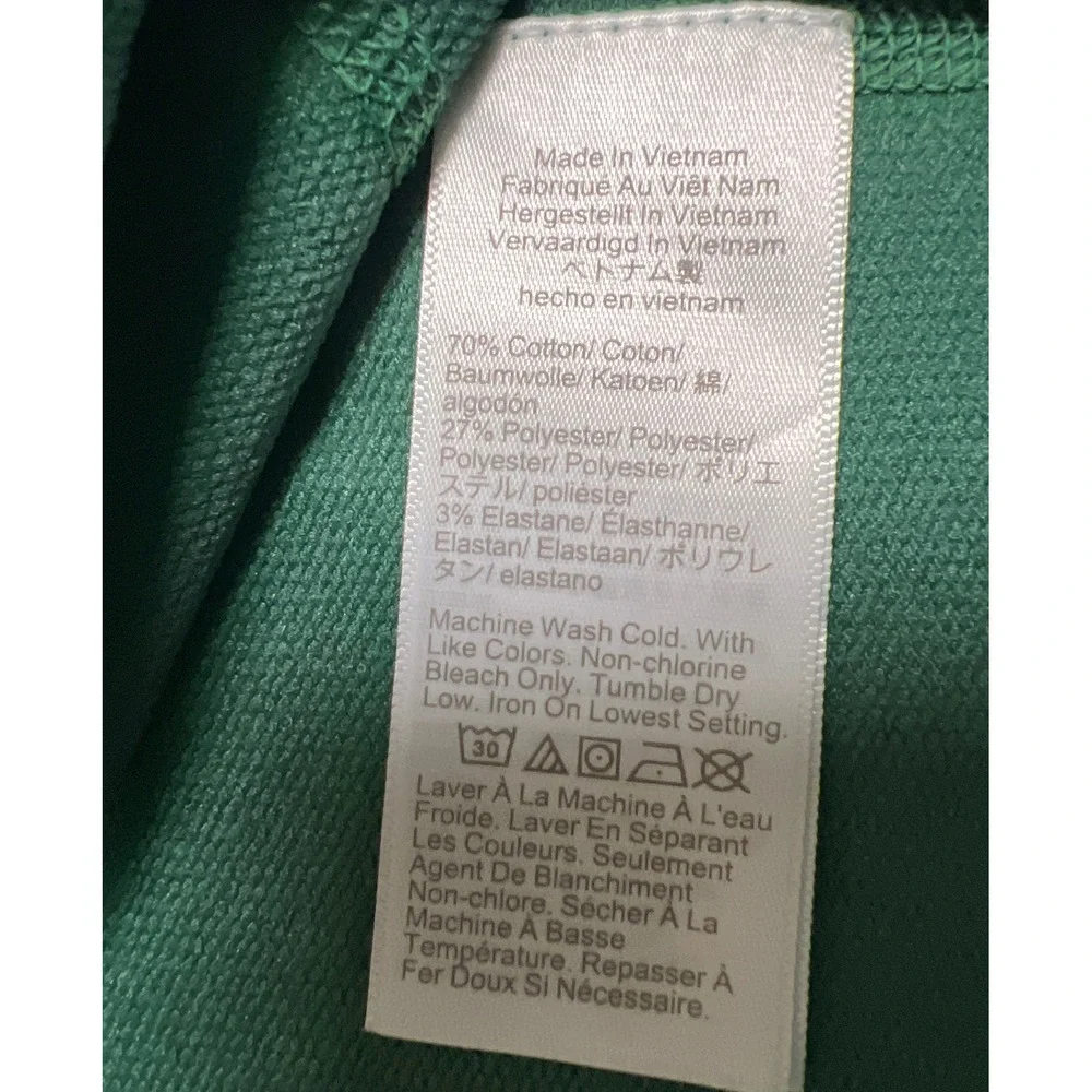 J.Crew Performance Mens Green Quarter Zip Pullover L Green‎ UPF 50+